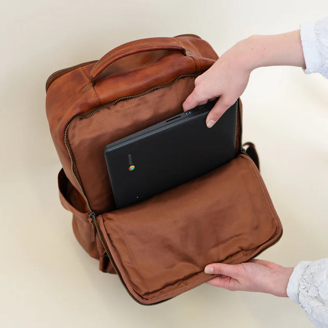 Bear Design Leather Backpack Men CL43738
