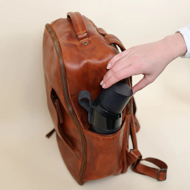 Bear Design Leather Backpack Men CL43738