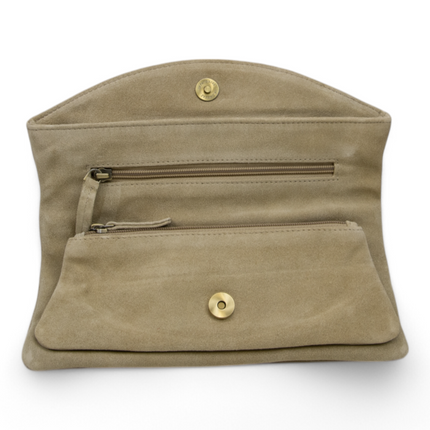 DSTRCT Schoudertas 2 vaks Met Overslag Suède