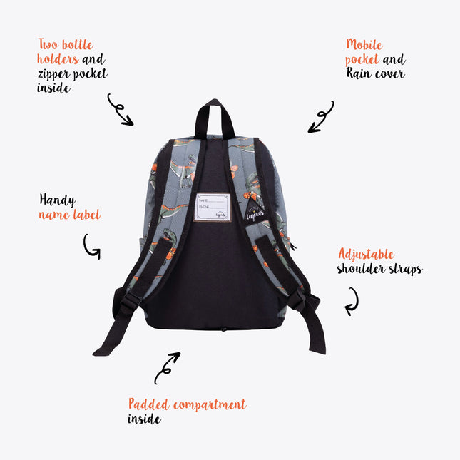 Little Legends Rugzak L Dino Boxing Little Legends Kinder Rugzak