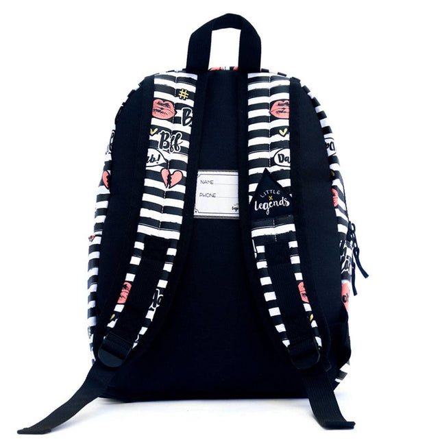 Little Legends Rugzak Zwart-Wit BFF Little Legends Kinder Rugzak