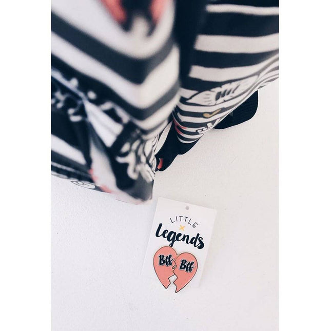 Little Legends Rugzak Zwart-Wit BFF Little Legends Kinder Rugzak