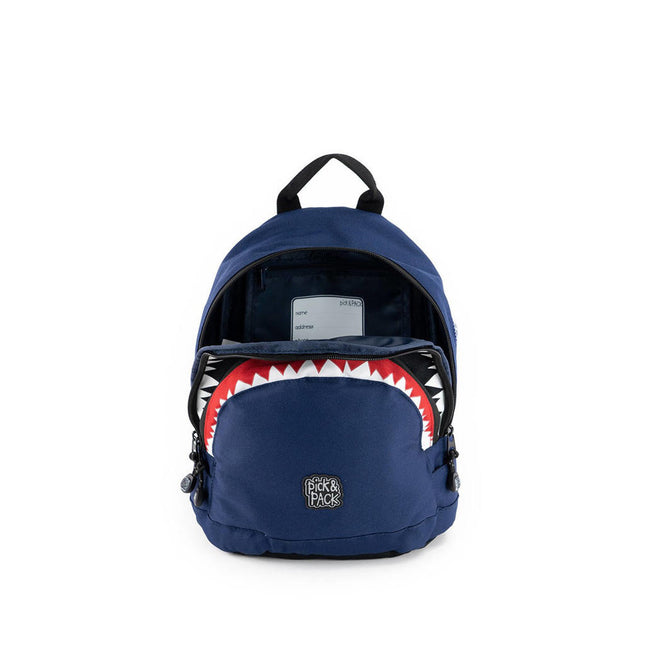 Pick & Pack Rugzak Shark Shape Small Navy