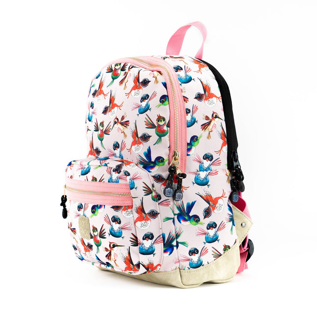 Pick &amp; Pack Birds Backpack M soft pink