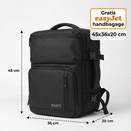 ByMetz Mochila 45x36x20 - Easyjet Capacidad Máxima 45 x 36 x 20