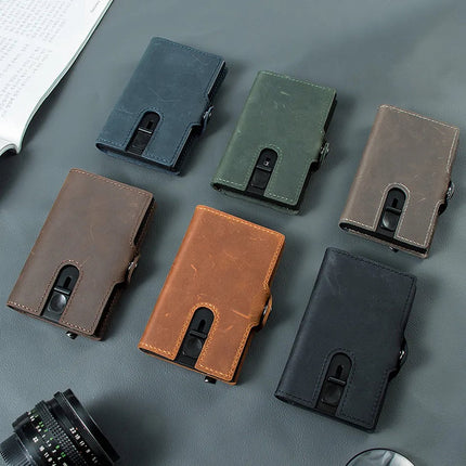 ByMetz Extendable Card Holder Anti Skim - Hunter Leather