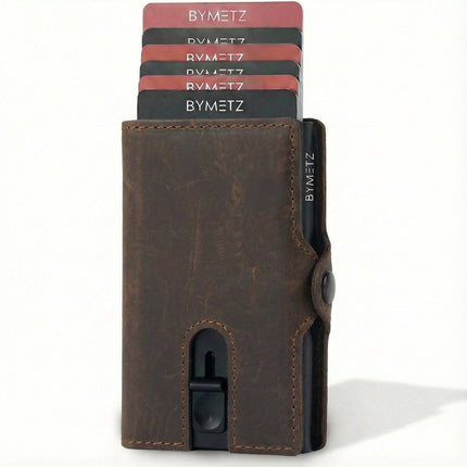 ByMetz Extendable Card Holder Anti Skim - Hunter Leather