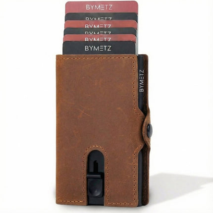 ByMetz Extendable Card Holder Anti Skim - Hunter Leather
