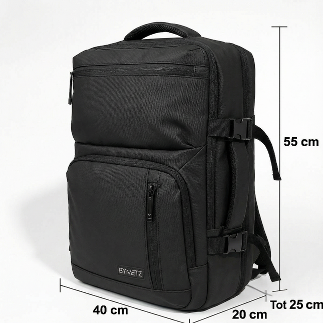 ByMetz Backpack 55x40x20 Ryanair - Transavia - Expandable to 55x40x25