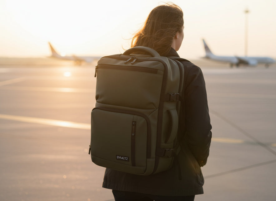 ByMetz Backpack 55x40x20 Ryanair - Transavia - Expandable to 55x40x25