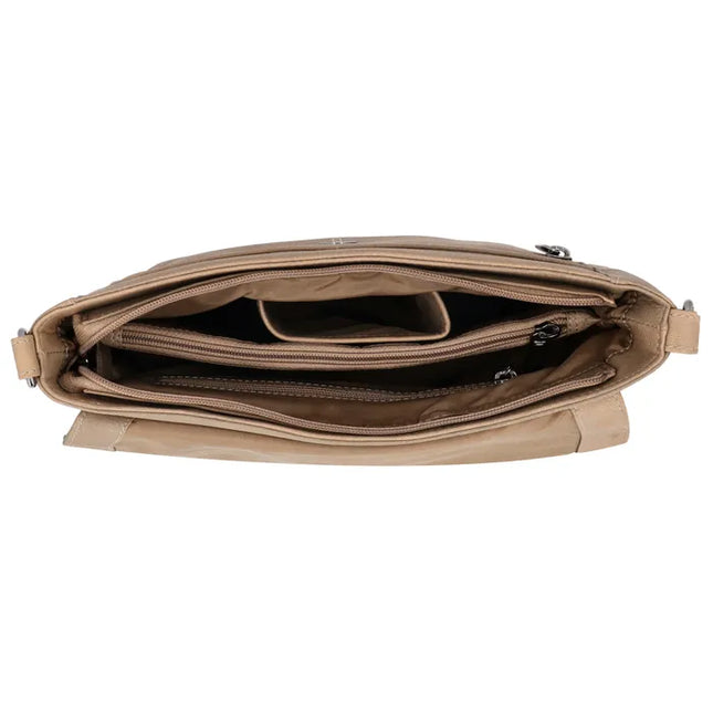 Bolso Beagles Benidorm De Piel Con Cruz