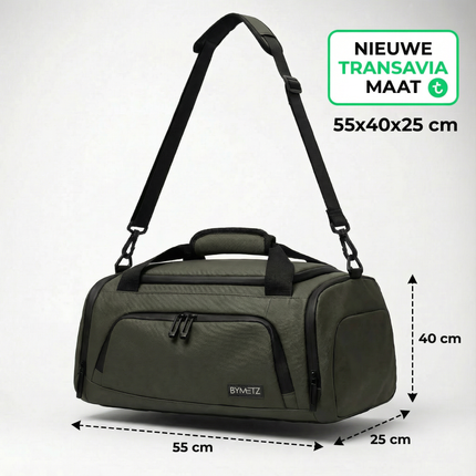 ByMetz Bolsa/Mochila De Viaje 55x40x25 Transavia 3-WAY Boarding Bag