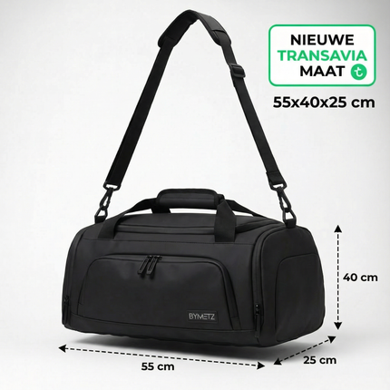ByMetz Bolsa/Mochila De Viaje 55x40x25 Transavia 3-WAY Boarding Bag
