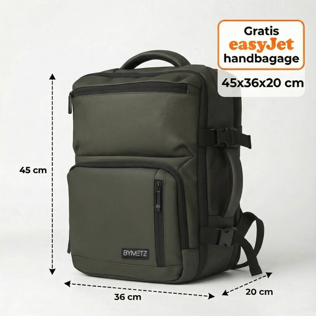 ByMetz Backpack 45x36x20 - Easyjet Maximum Content 45 x 36 x 20