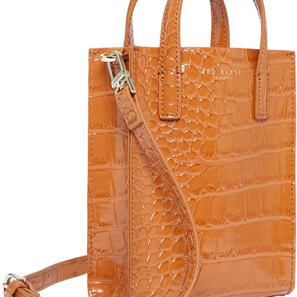 Ted Baker Croc Effect Small Icon Bag