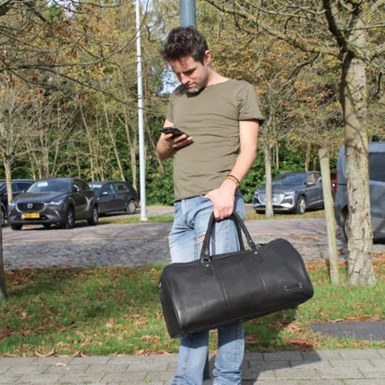 Bag2Bag Lederen Weekend Tas Leiden