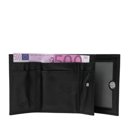 dR Amsterdam Cartera Over Slag para hombre con ventana de visualización RIFD