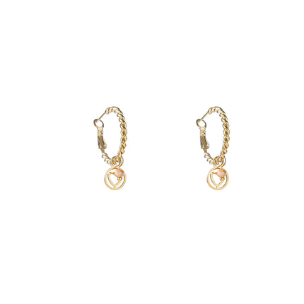 Day & Eve by Go Dutch Label Heart Hoops