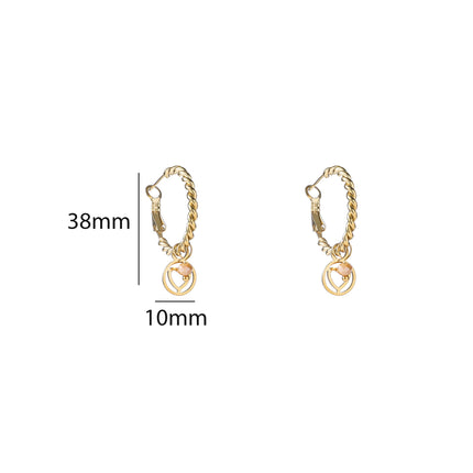 Day &amp; Eve by Go Dutch Label Heart Hoops