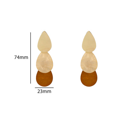 Day &amp; Eve by Go Dutch Label 3 Flowers Earrings