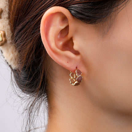Day &amp; Eve by Go Dutch Label 3 Flowers Earrings