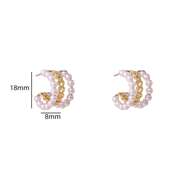 Day &amp; Eve by Go Dutch Label 3 Flowers Earrings