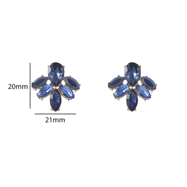 Day &amp; Eve by Go Dutch Label 3 Flowers Earrings