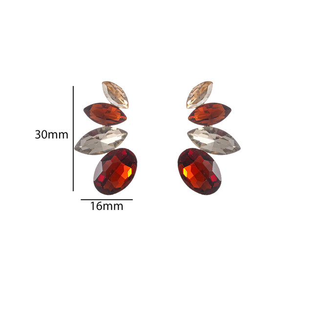 Day &amp; Eve by Go Dutch Label 3 Flowers Earrings