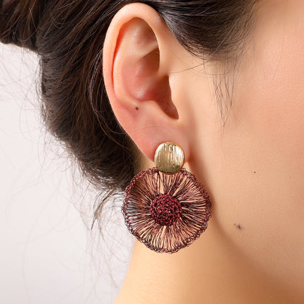 Day &amp; Eve by Go Dutch Label 3 Flowers Earrings