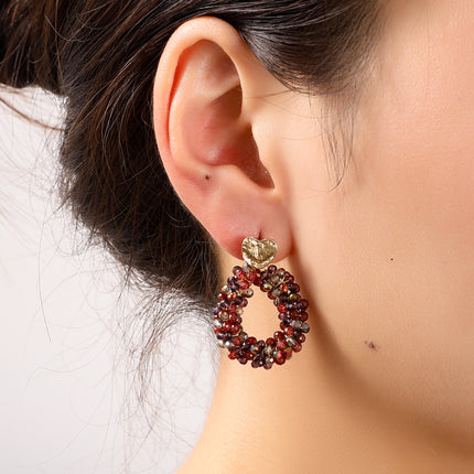 Day &amp; Eve by Go Dutch Label 3 Flowers Earrings