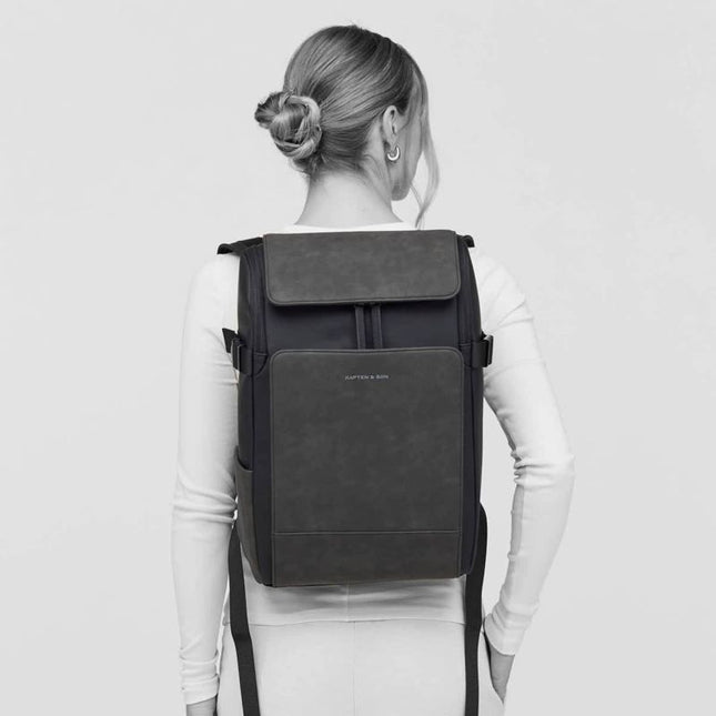 Kapten &amp; Son Backpack Bali All Black By Mariefeandjakesnow 16 Inch