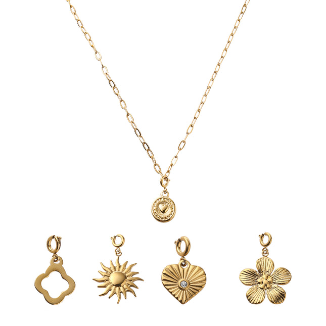 Day &amp; Eve by Go Dutch Label Heart Wave Necklace