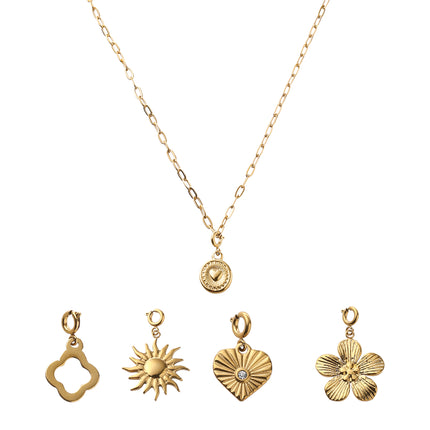 Day & Eve by Go Dutch Label Heart Wave Necklace