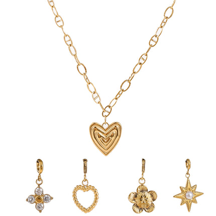Day &amp; Eve by Go Dutch Label Heart Wave Necklace