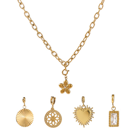 Day &amp; Eve by Go Dutch Label Heart Wave Necklace
