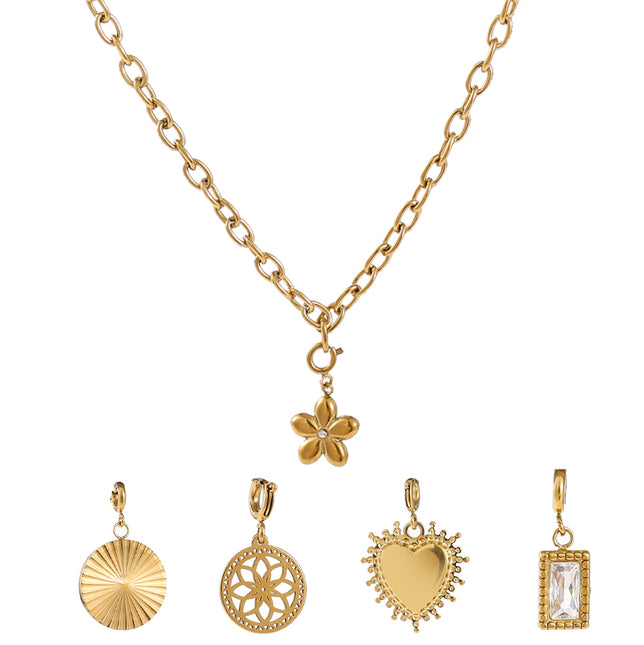 Day &amp; Eve by Go Dutch Label Heart Wave Necklace