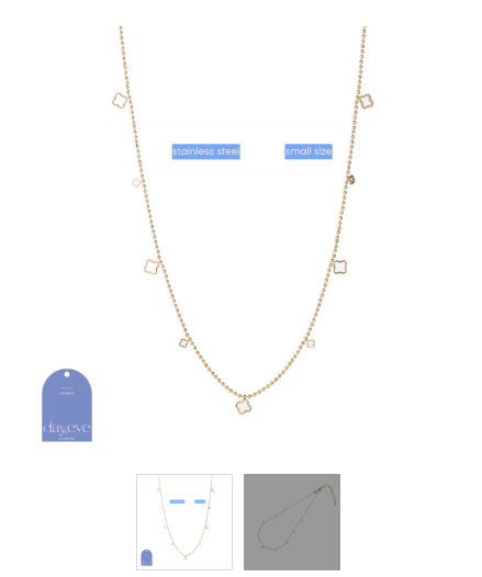 Day &amp; Eve by Go Dutch Label 3 Flowers Necklace