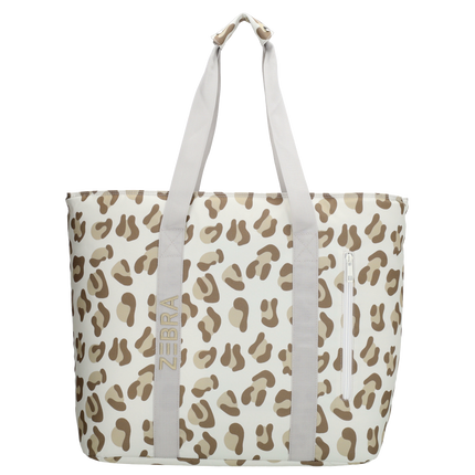 Zebra Trends Sally Strandtas Luipaard Beige