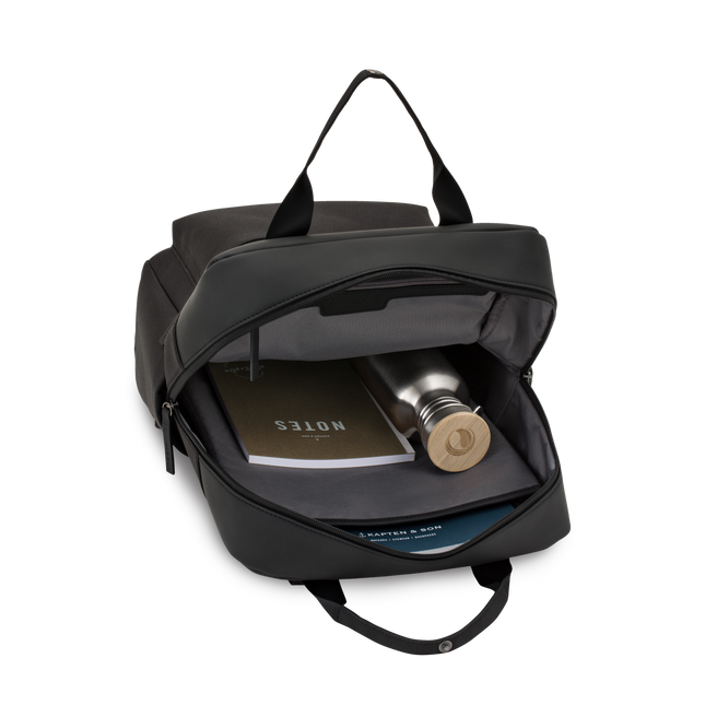 Kapten &amp; Son Backpack Bergen All Black 15 Inch