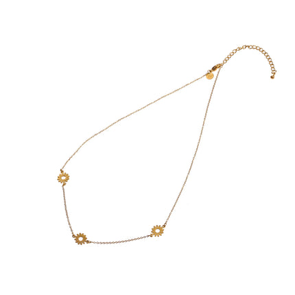 Day & Eve by Go Dutch Label 3 Flowers Necklace