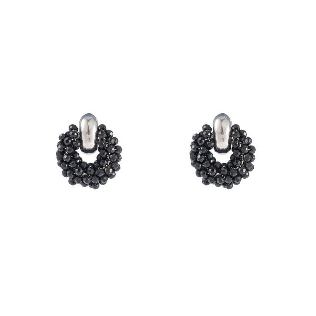 Day & Eve by Go Dutch Label Beaded Studs Black & Mint Mix