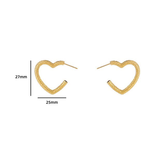 Day & Eve by Go Dutch Label Spotted Heart Earring
