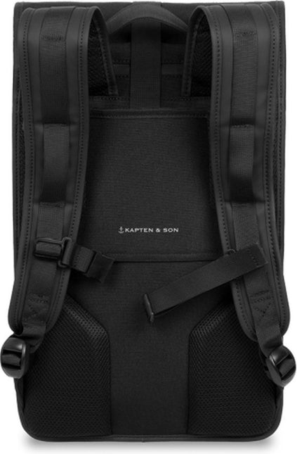 Kapten & Son Rugzak Lund Pro All Black 16 Inch